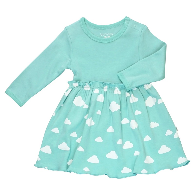 Babysoy Clouds Twirl Dress Clouds Harbor 6-12 Months