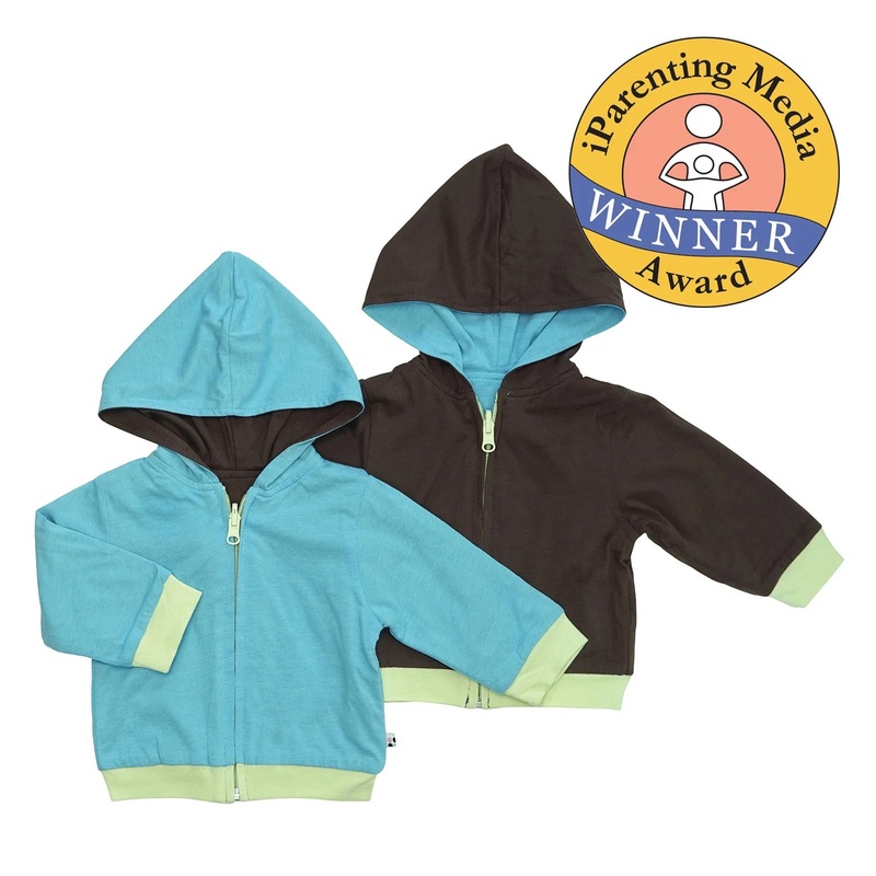 Babysoy Reversible Zipper Hoodie 6-12 Months Blossom