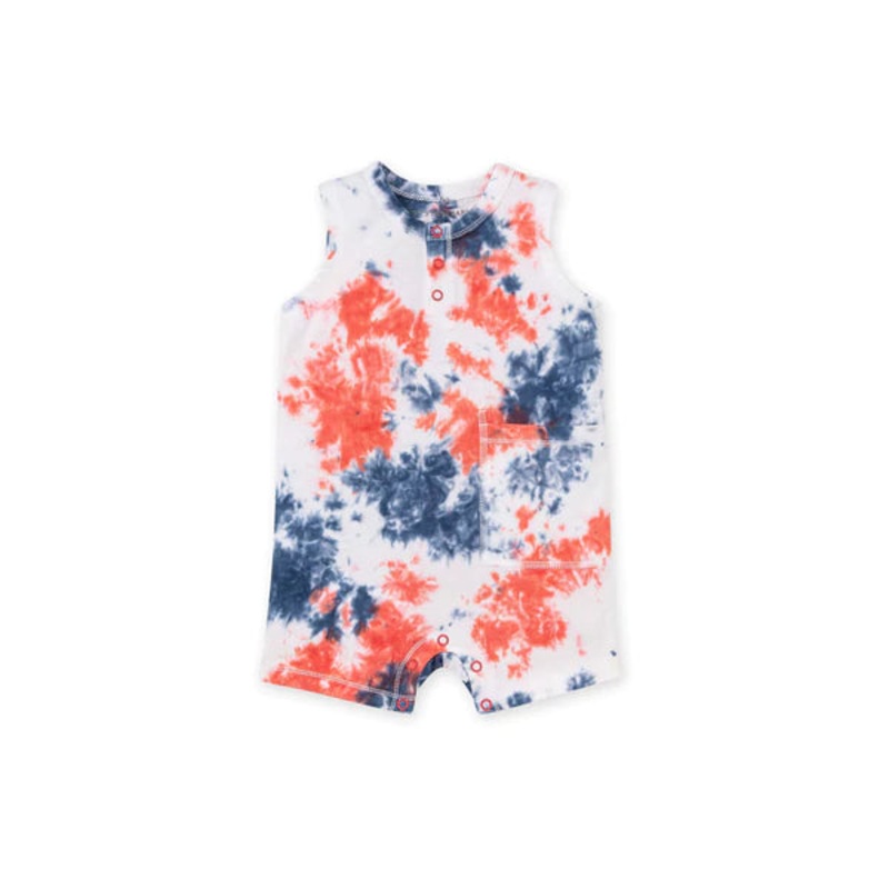 Burt’s Bees Baby Beachy Tie Dye Organic Cotton Romper Newborn
