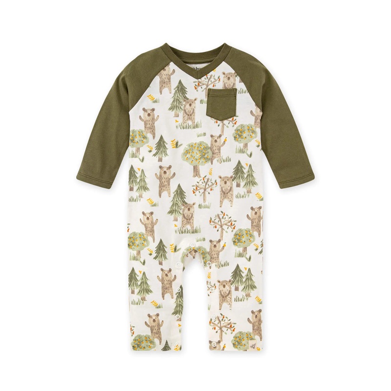 Burt’s Bees Baby Beary Fun Forest Organic Cotton Jumpsuit Newborn