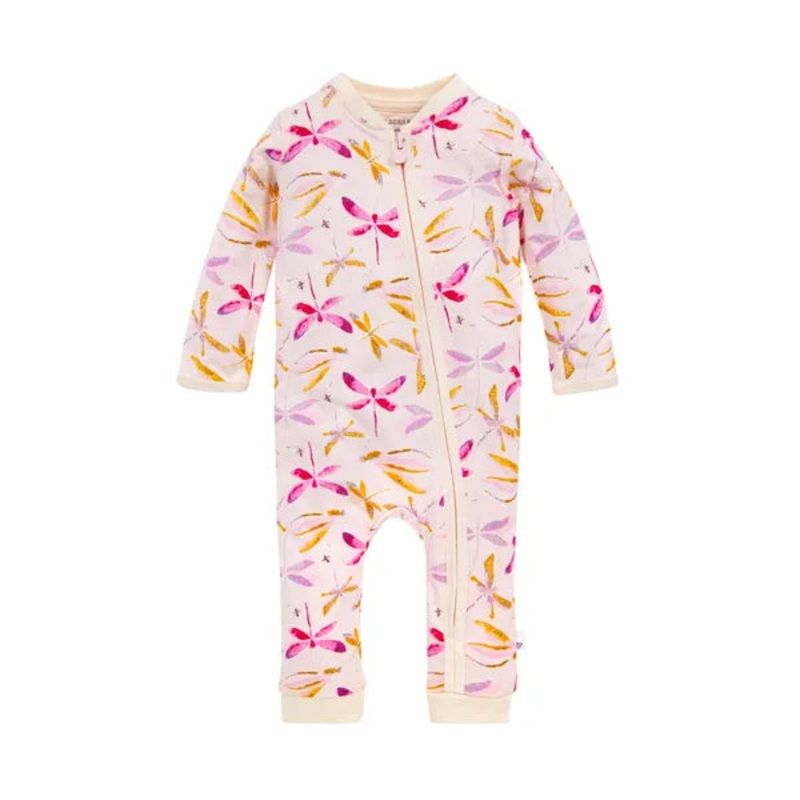 Burt’s Bees Baby Dragonfly Organic Zip Front Jumpsuit 0-3 Months