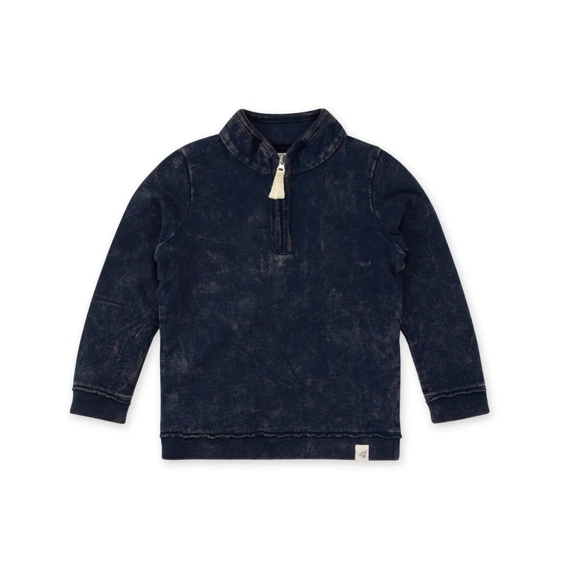 Burt’s Bees Baby French Terry Acid Wash Sweatshirt 0-3 Months