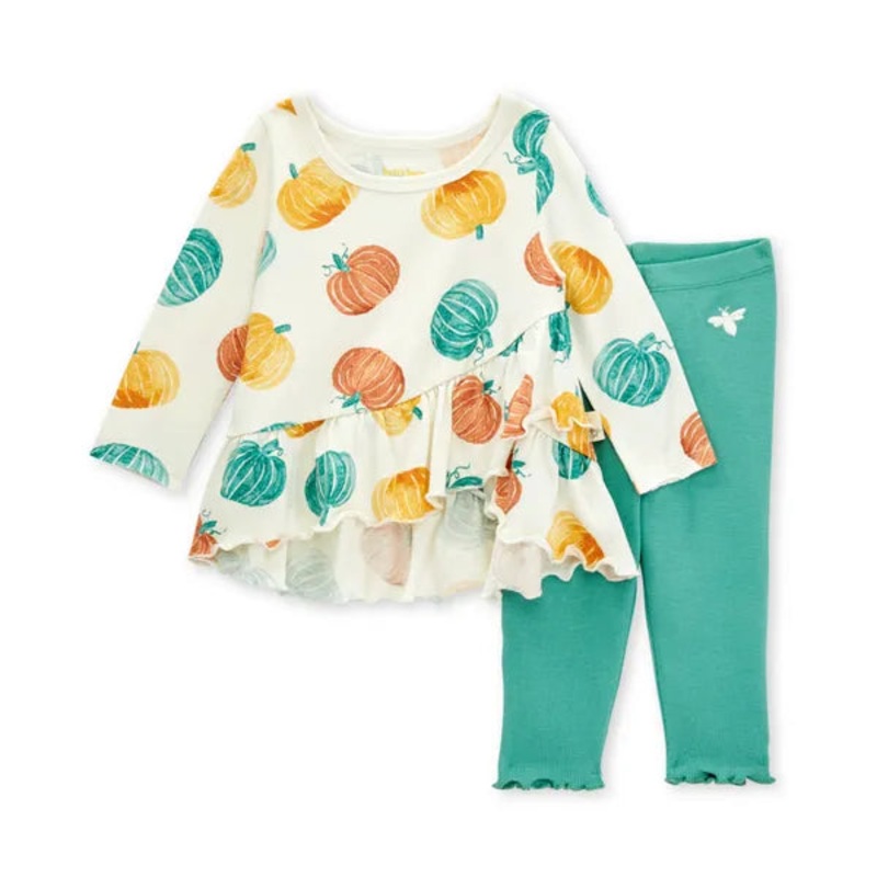 Burt’s Bees Baby Grateful Pumpkins Tunic & Ribbed Legging Set 0-3 Months