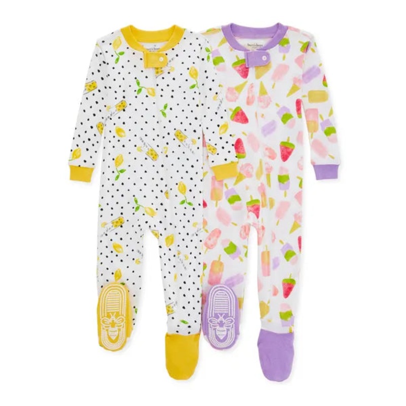 Burt’s Bees Baby Organic Cotton Snug Fit Pajamas 2 Pack 12 Months Lemonade Stand