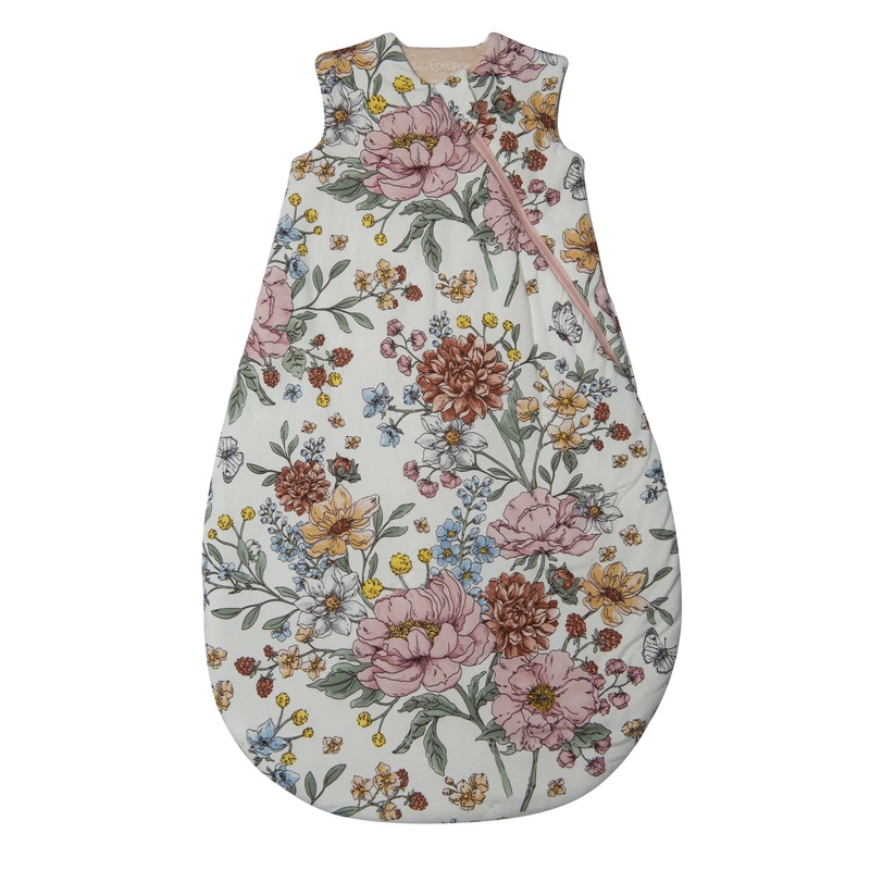 Loulou Lollipop Lightweight Muslin & Tencel Sleep Bags Tencel 2.5 Tog 0-6 Months Secret Garden