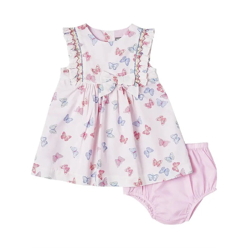 Petit Confection Butterfly Printed Dress 3 Months
