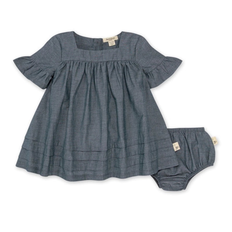 Burt’s Bees Baby Chambray Organic Cotton Dress 12 Months