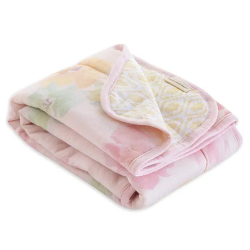Burt’s Bees Baby Organic Cotton Soft Reversible Blanket Morning Glory