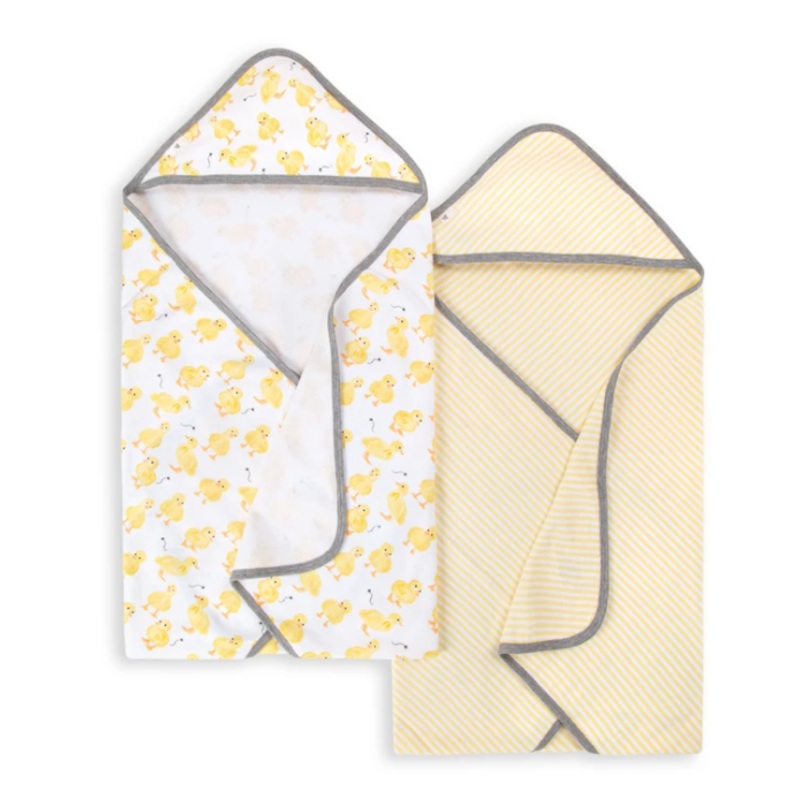 Burt’s Bees Baby Organic Hooded Towel 2 Pack Little Ducks