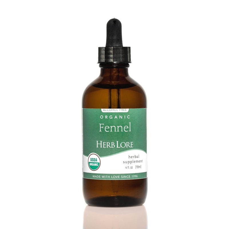 Herblore Fennel Tincture (Non-Alcohol) – Certified Organic 4oz
