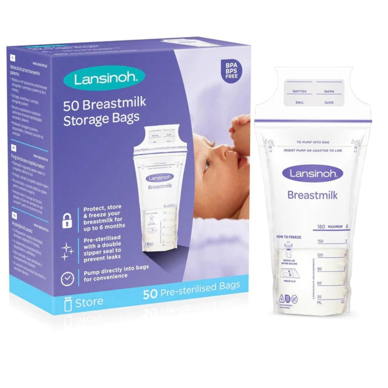 Lansinoh Breastmilk Storage Bags – 6oz 200 Count