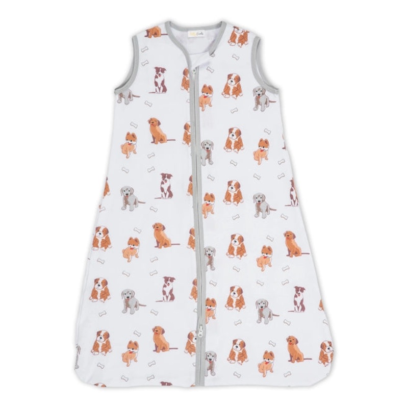 LollyBanks Organic Cotton Baby Sleep Sacks 0-6 Months Woof Woof