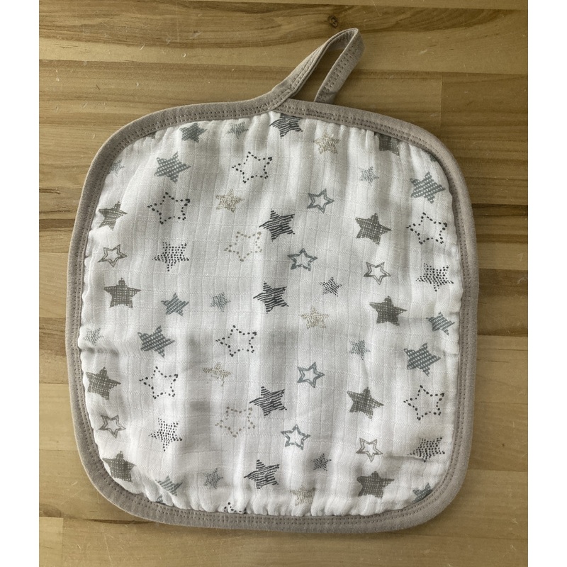 MiracleWare Muslin Baby Washcloth Stars