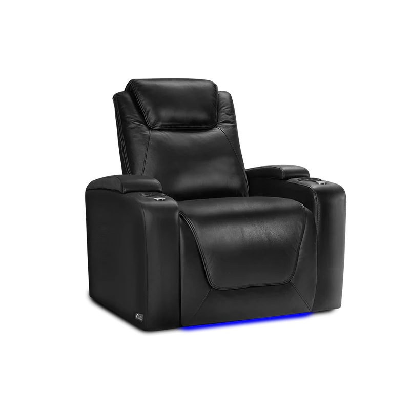 Premium Italian Leather Power Recliner Lactation Room Chair with Tablet