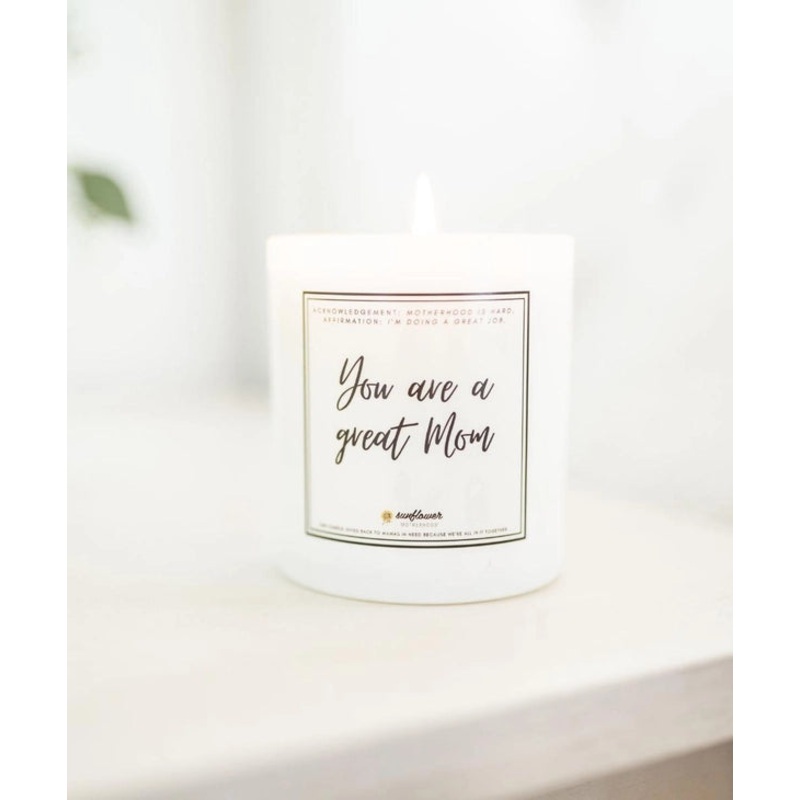 Sunflower Motherhood Great Mom Candle
