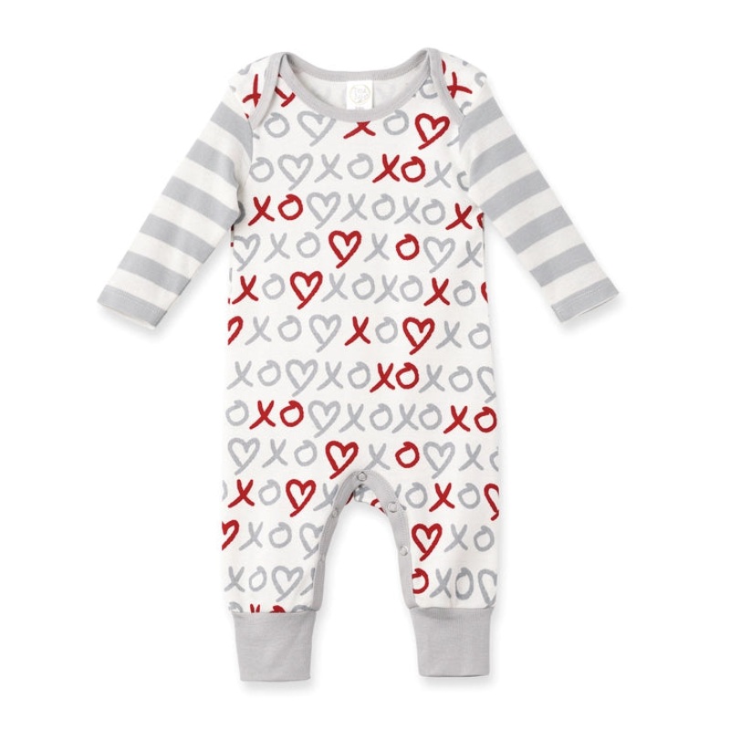 Tesa Babe Baby’s Valentine X’s & O’s Cotton Romper 6-12 Months