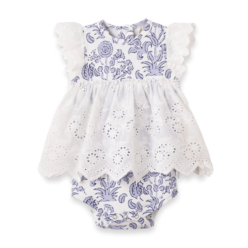 Tesa Babe Bali Blooms Bamboo Skirted Bodysuit 0-3 Months