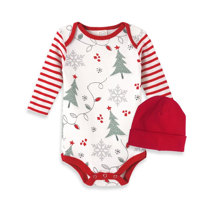 Tesa Babe Christmas Bodysuit & Hat Set 3-6 Months