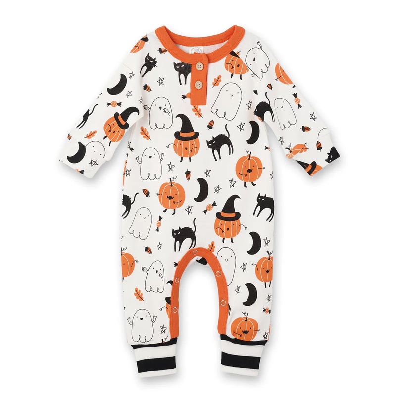 Tesa Babe Halloween Henley Romper 0-3 Months