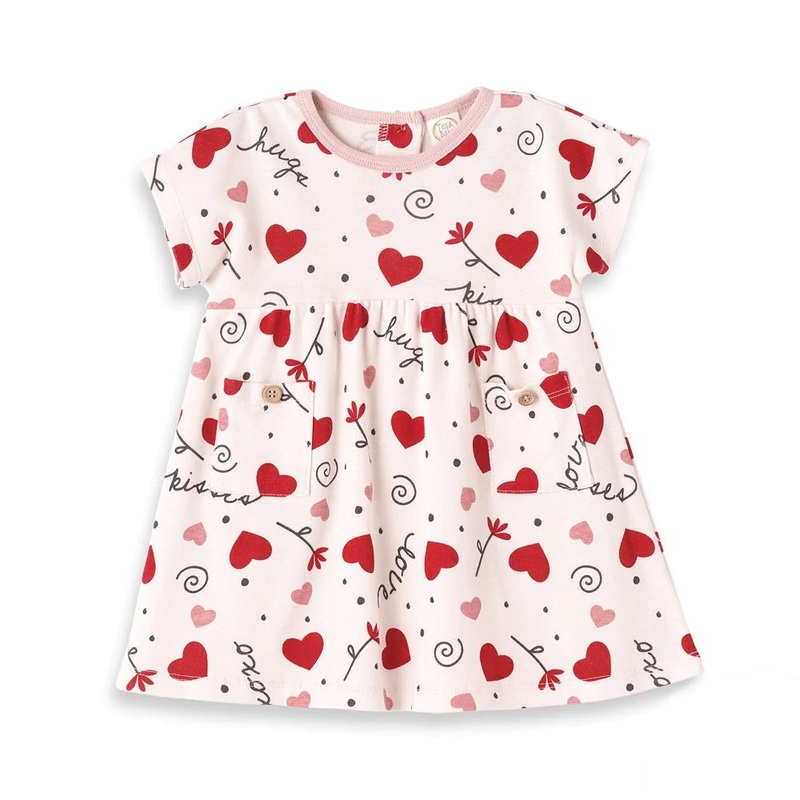 Tesa Babe Hugs Kisses Valentine Dress 3-6 Months