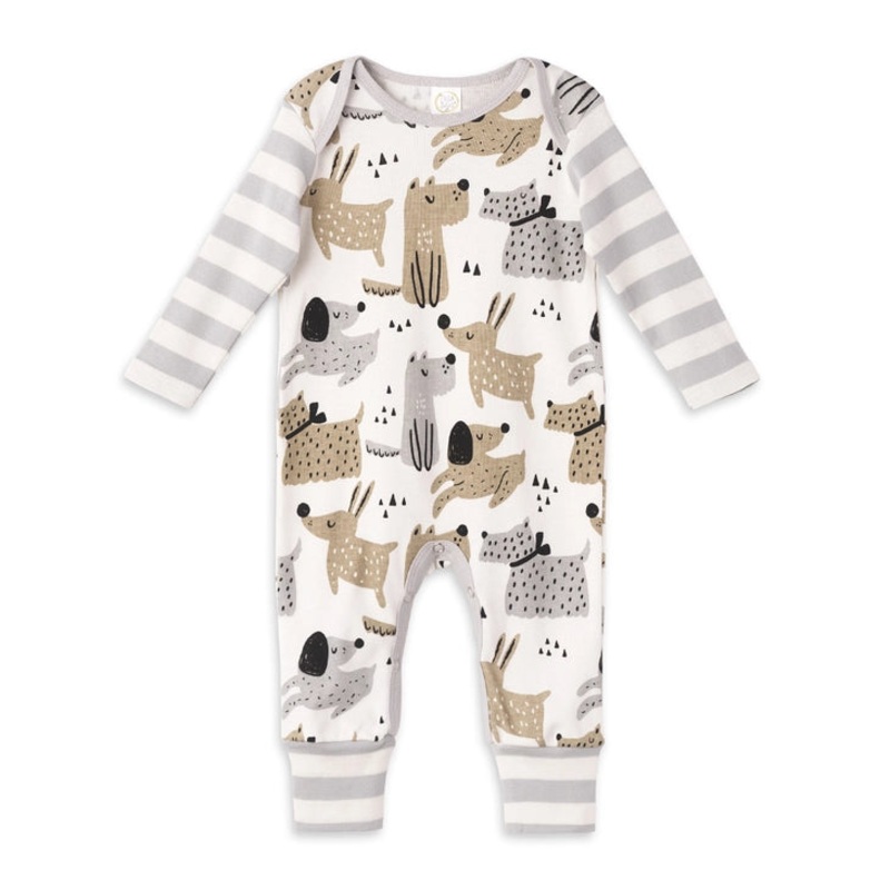 Tesa Babe Puppy Dogs Cotton Romper 0-3 Months