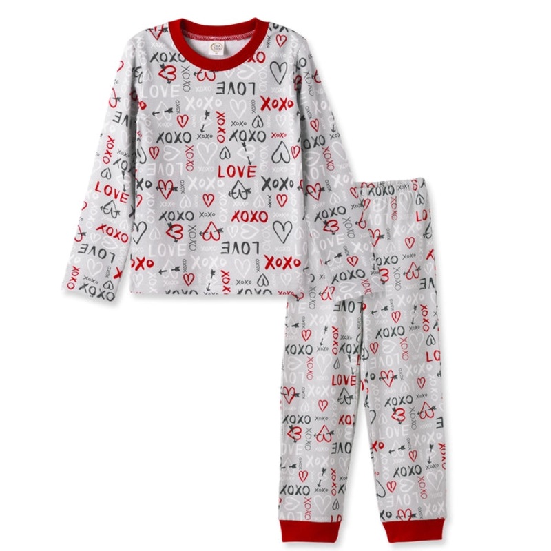 Tesa Babe Valentine Love Bamboo Pajama Set 2T