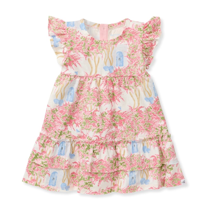 Burt’s Bees Baby Doors of Santorini Organic Cotton Dress & Diaper Cover Set 0-3 Months