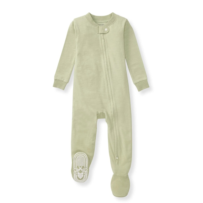 Burt’s Bees Baby Honeysoft Baby Sleeper 0-3 Months Mossy Green