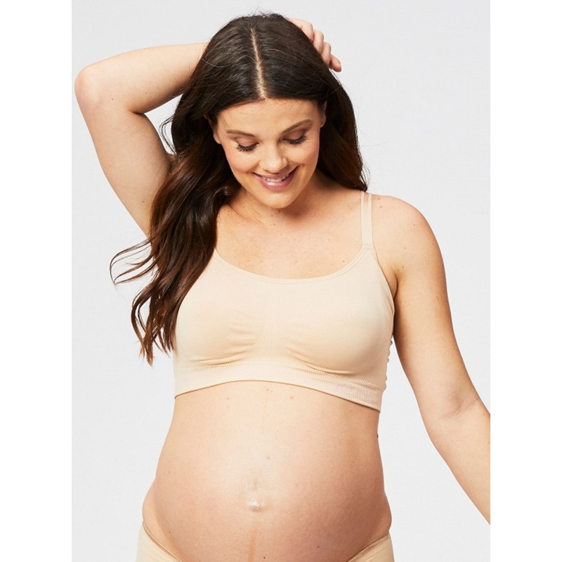 Cake Maternity Cotton Candy Maternity Seamless Bra Black S