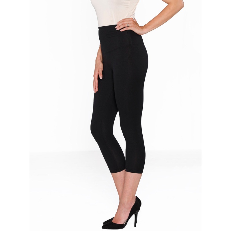 Postpartum Tummy Tight Control Capri Built-In Shaping 3/4 Legging XS SHP04-#F-7