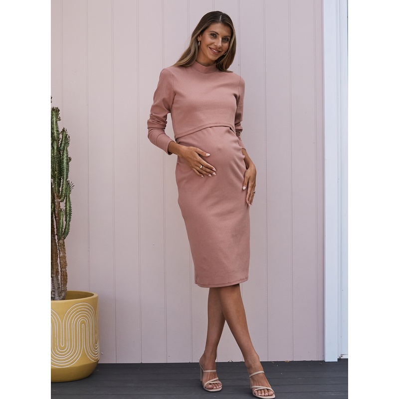 Clarisse 2-in-1 Tank Dress with Crop Top- Apricot Apricot XS N2442-N8339-DS