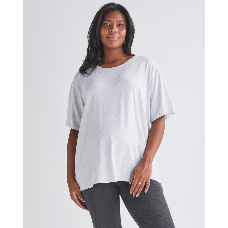 Maternity Bloom Over Size Tee – Marl Grey XS/S 2325LMG – F2B #F-10