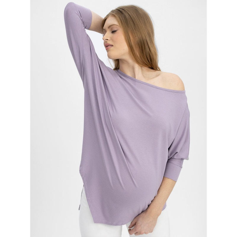 Maternity Loose Fit Oversize Tee – Purple S/M N76D