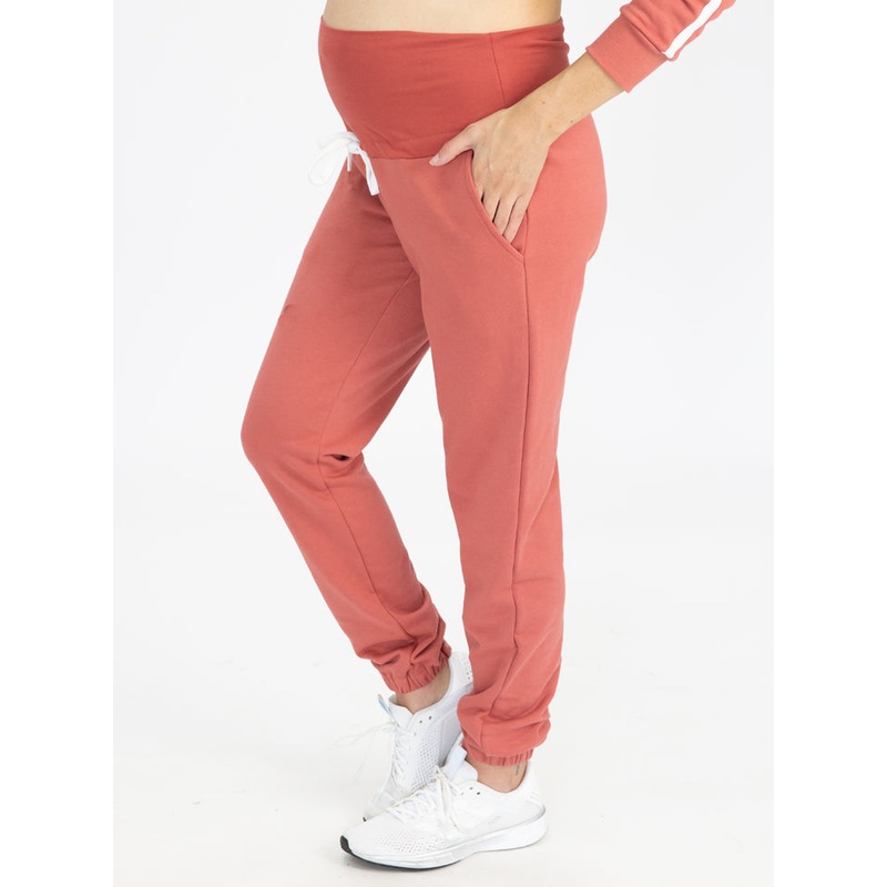 Maternity Sweat Pant in Coral XS #F-1