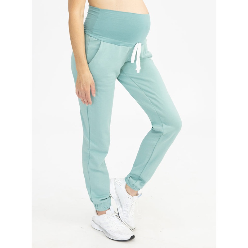 Maternity Sweatpants in Sage Green XS 9218GR-#F-8