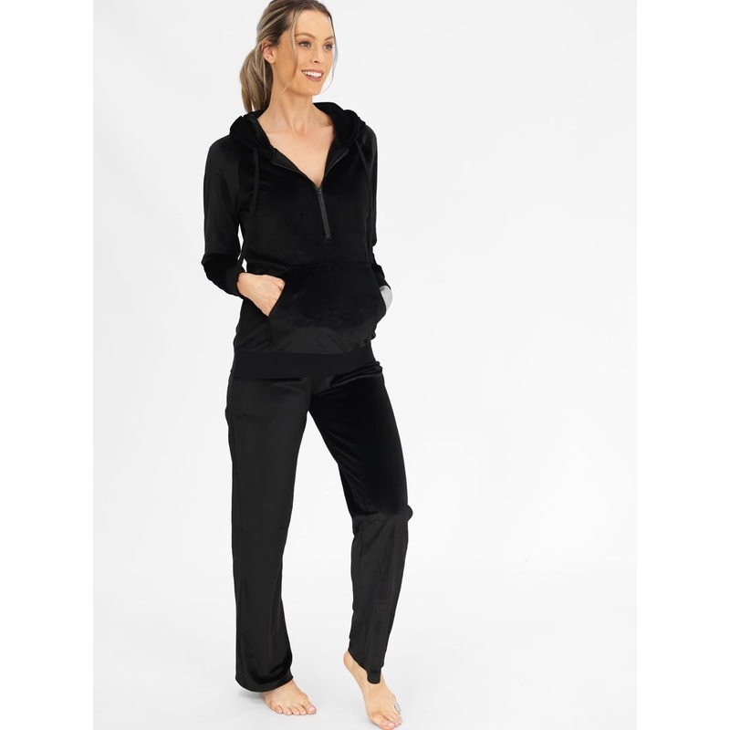 Maternity Velour Set – Black XXS N7981B-#E-4