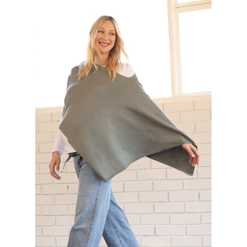 Moozie Mama Luxury Poncho/Scarf Maternity & Nursing Cover in Sage Green Free Size M2105SG#D-6