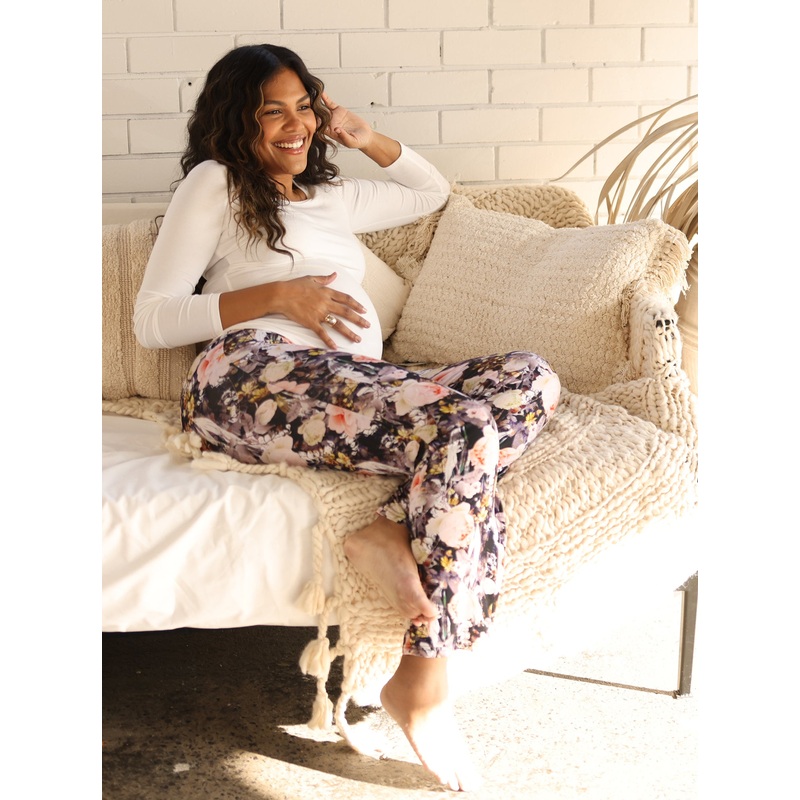 2- piece Maternity Flora Pajama Set XS