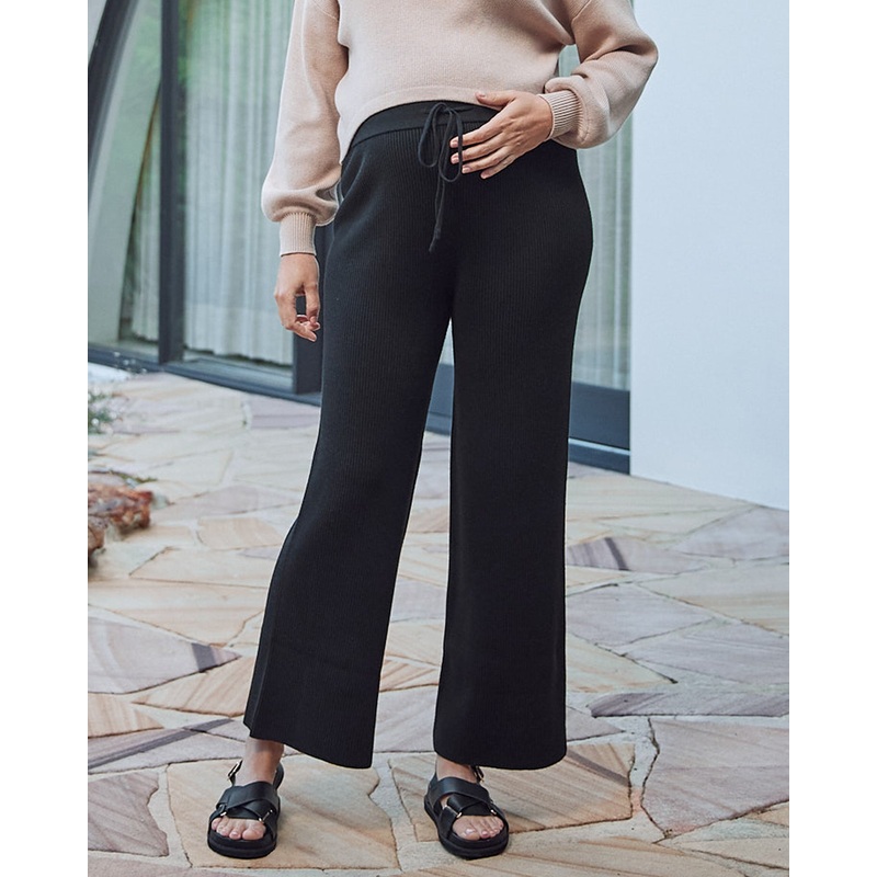 Cecil Maternity Knitted Pants in Black Black XS 975B