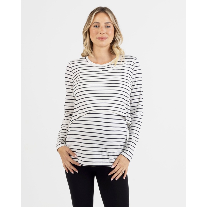 Leonie Maternity/ Nursing Stripe Top XS
