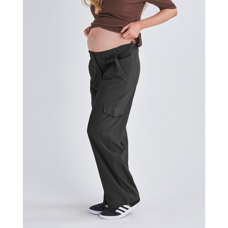 Naomi Maternity Black Cargo Pants XS