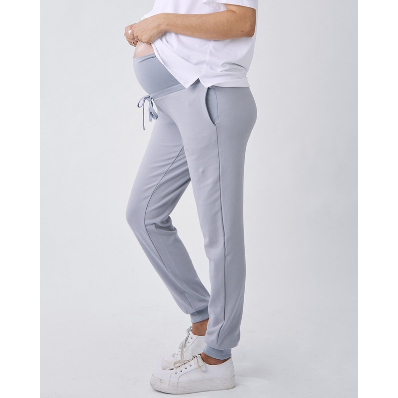 Ultimate Comfort Maternity Sweatpants in Baby Blue XS