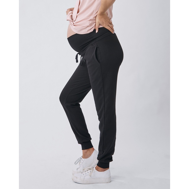 Ultimate Comfort Maternity Sweatpants in Black XS