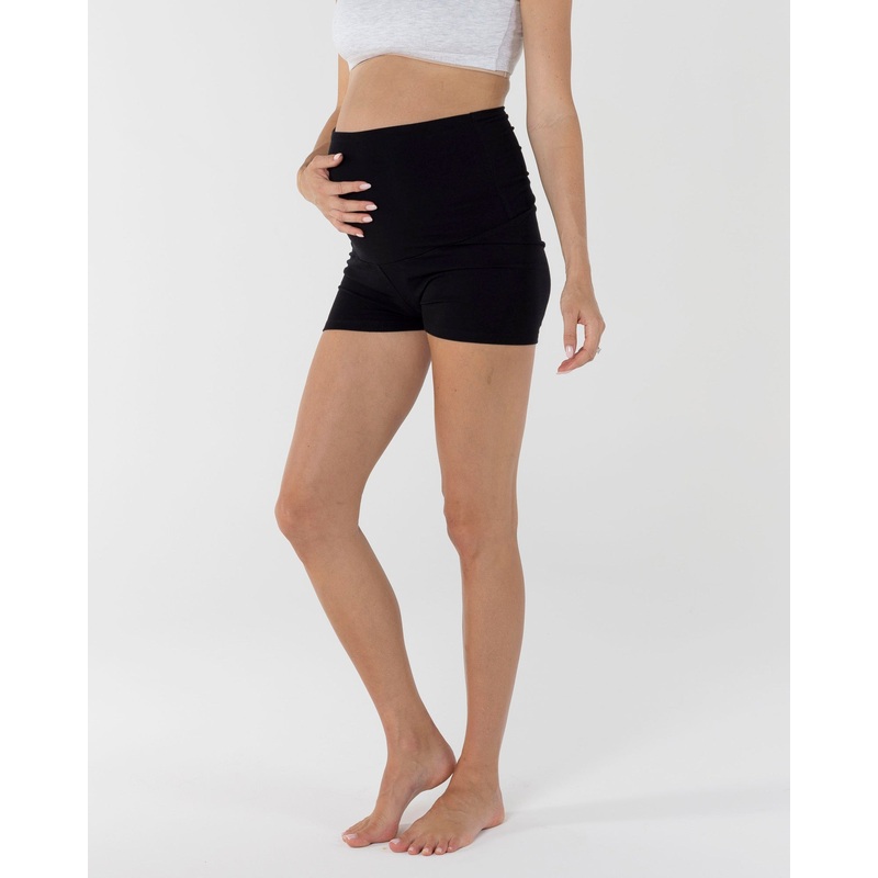 Maternity Bamboo Mini Bike Shorts XS