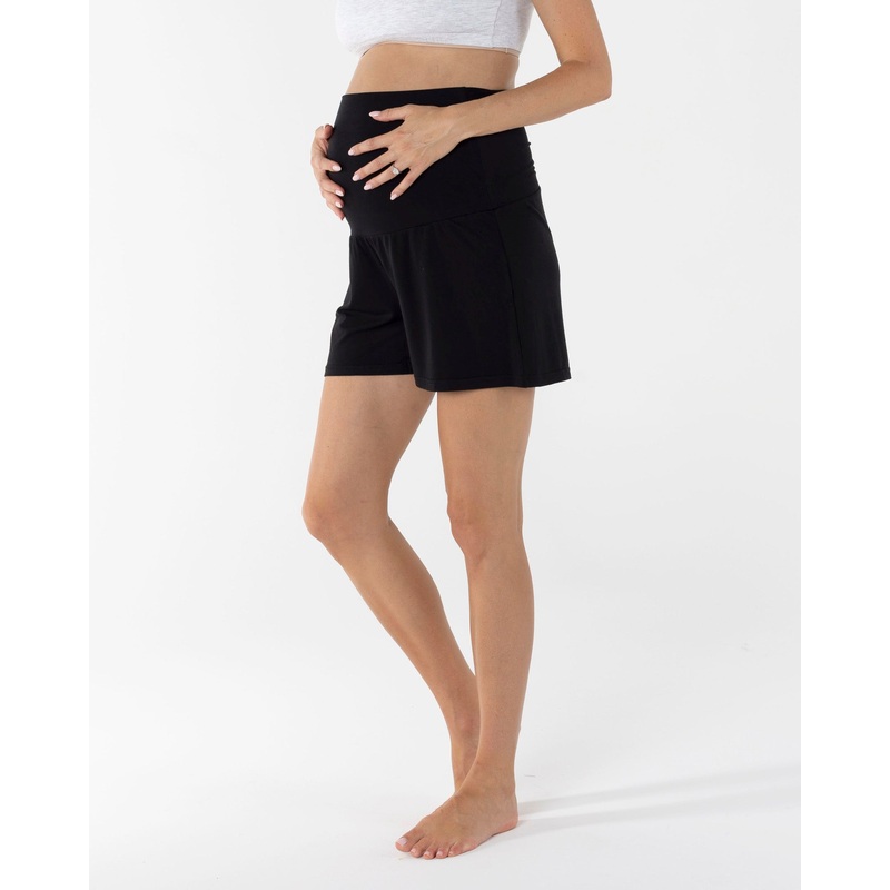 Maternity Lounge Shorts in Black XS